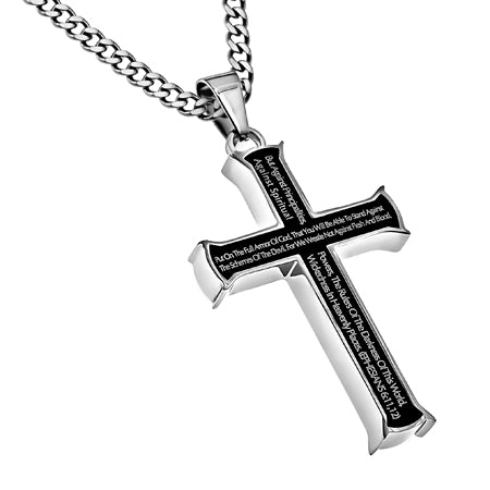 Black Iron Cross Necklace