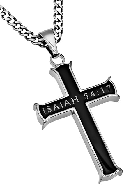 Black Iron Cross Necklace